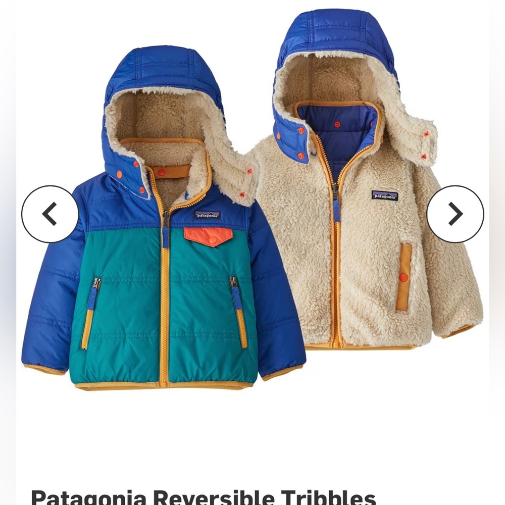 Patagonia Reversible Tribbles Hooded Jacket - Toddler Boys'